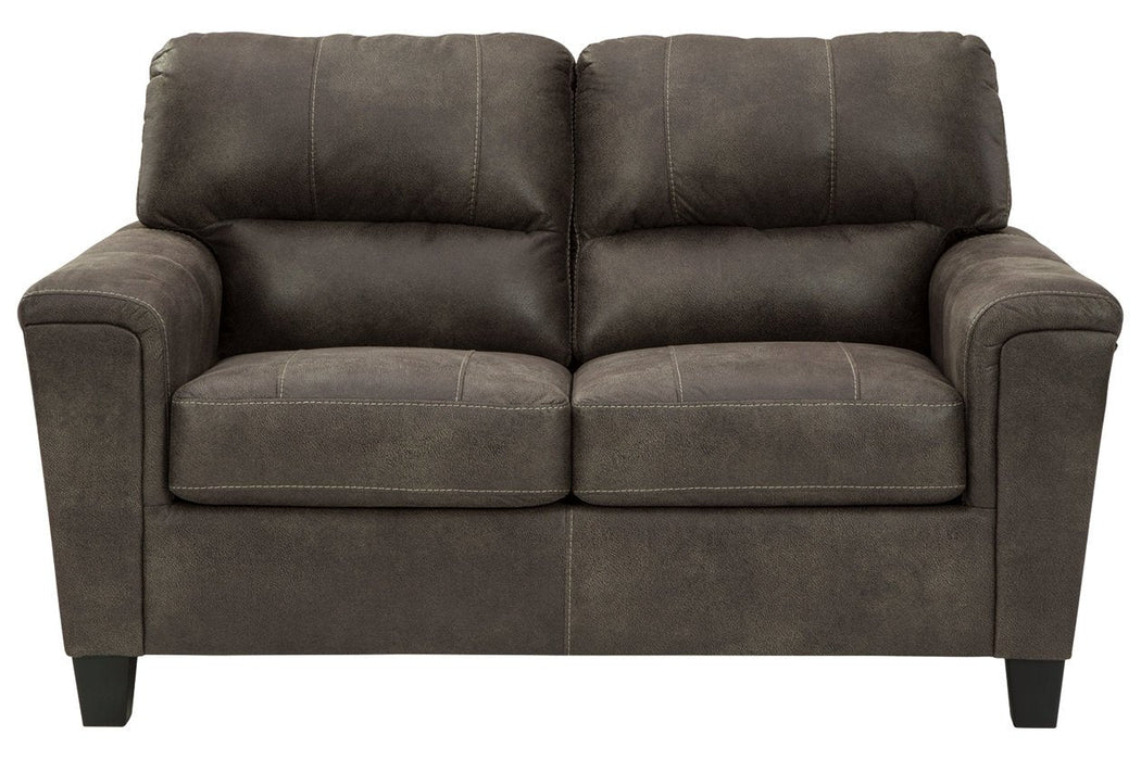 Navi Smoke Loveseat - Lara Furniture