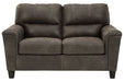 Navi Smoke Loveseat - Lara Furniture