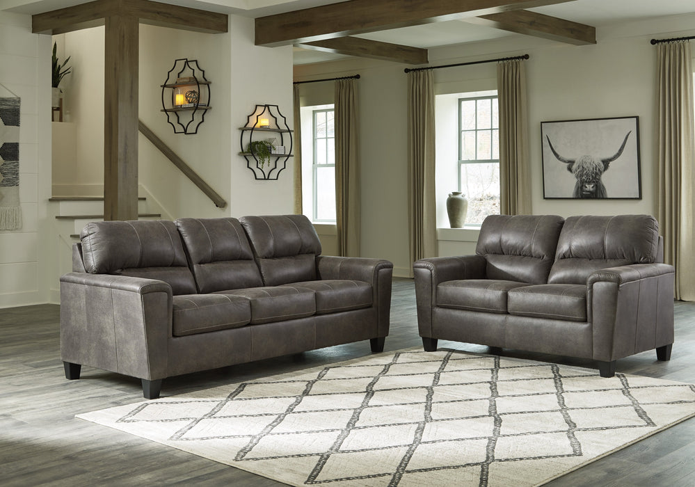 Navi Smoke Living Room Set - Lara Furniture