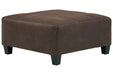 Navi Chestnut Oversized Accent Ottoman - Lara Furniture