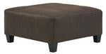 Navi Chestnut Oversized Accent Ottoman - Lara Furniture