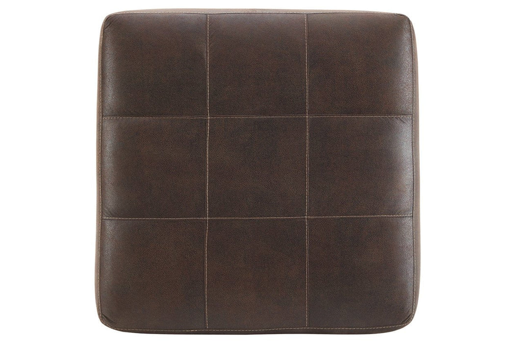 Navi Chestnut Oversized Accent Ottoman - Lara Furniture