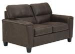 Navi Chestnut Loveseat - Lara Furniture