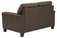 Navi Chestnut Loveseat - Lara Furniture