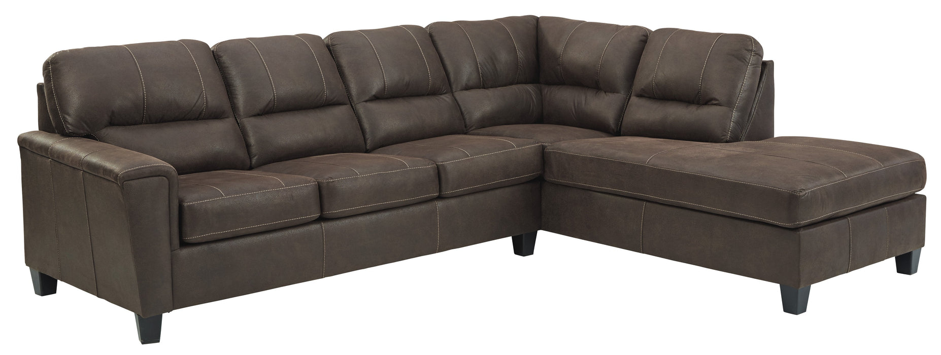 Navi Chestnut RAF Sectional - Lara Furniture