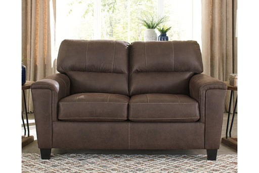 Navi Chestnut Loveseat - Lara Furniture