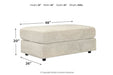 Soletren Stone Oversized Ottoman - Lara Furniture