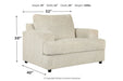 Soletren Stone Oversized Chair - Lara Furniture