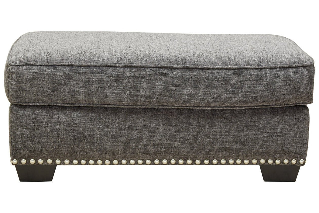 Locklin Carbon Ottoman - Lara Furniture