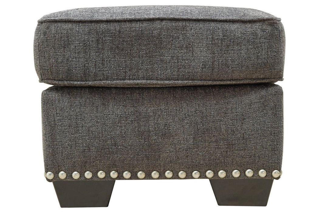 Locklin Carbon Ottoman - Lara Furniture