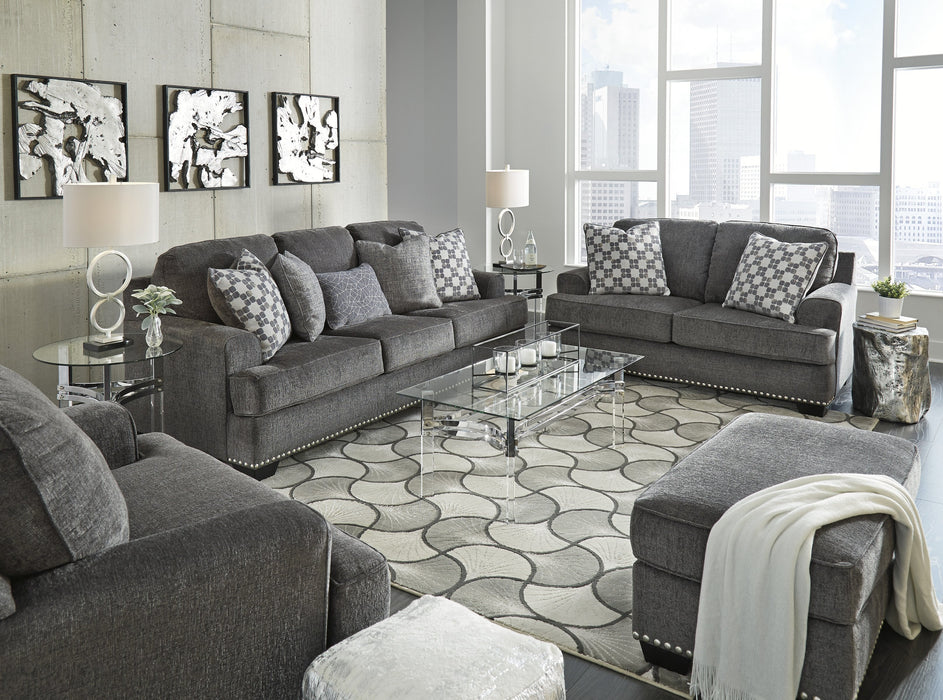 Locklin Carbon Living Room Set - Lara Furniture