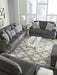 Locklin Carbon Living Room Set - Lara Furniture