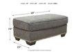 Locklin Carbon Ottoman - Lara Furniture