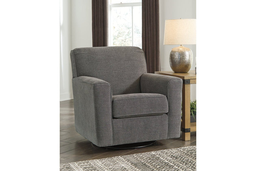 Alcona Charcoal Accent Chair - Lara Furniture