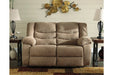 Tulen Mocha Reclining Loveseat - Lara Furniture