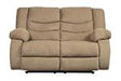 Tulen Mocha Reclining Loveseat - Lara Furniture