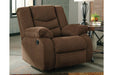 Tulen Chocolate Recliner - Lara Furniture