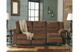 Tulen Chocolate Reclining Sofa - Lara Furniture