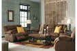 Tulen Chocolate Reclining Sofa - Lara Furniture