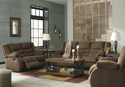 Tulen Chocolate Reclining Living Room Set - Lara Furniture