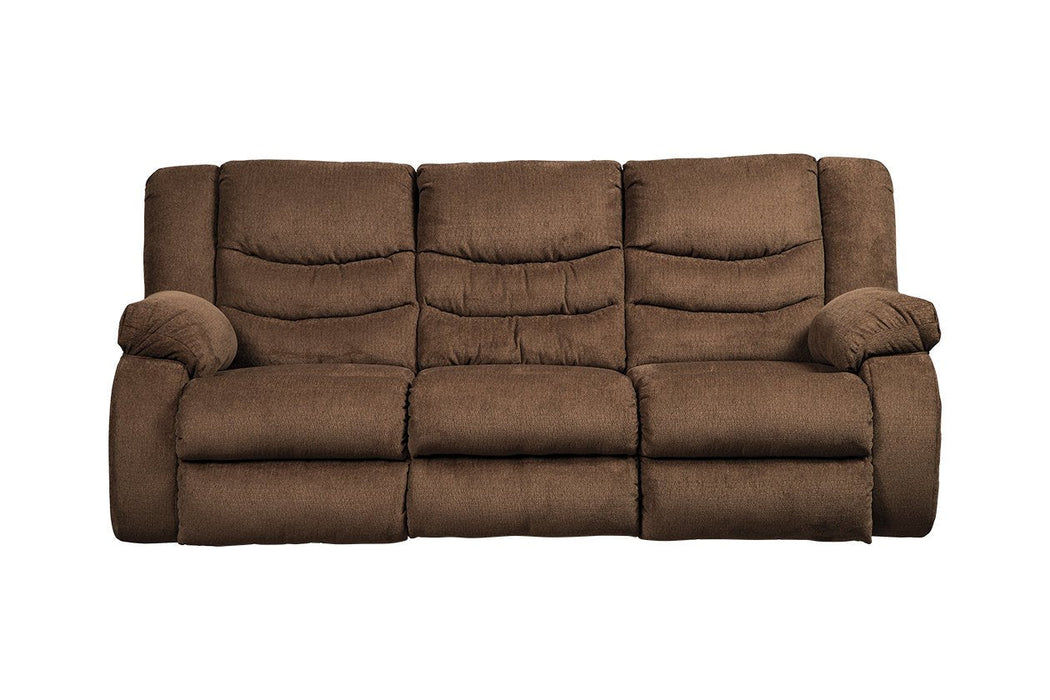 Tulen Chocolate Reclining Sofa - Lara Furniture