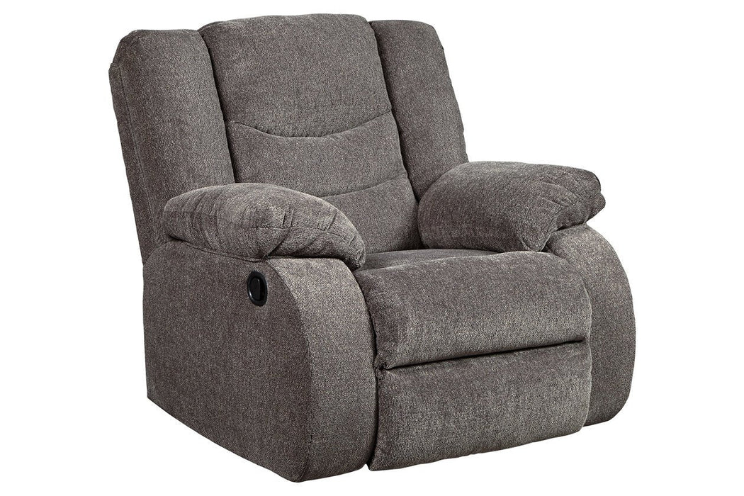 Tulen Gray Recliner - Lara Furniture