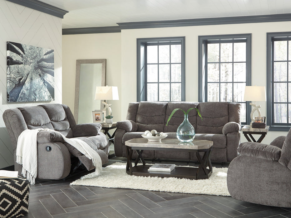 Tulen Gray Reclining Living Room Set - Lara Furniture