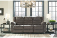 Tulen Gray Reclining Sofa - Lara Furniture