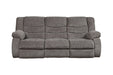 Tulen Gray Reclining Sofa - Lara Furniture