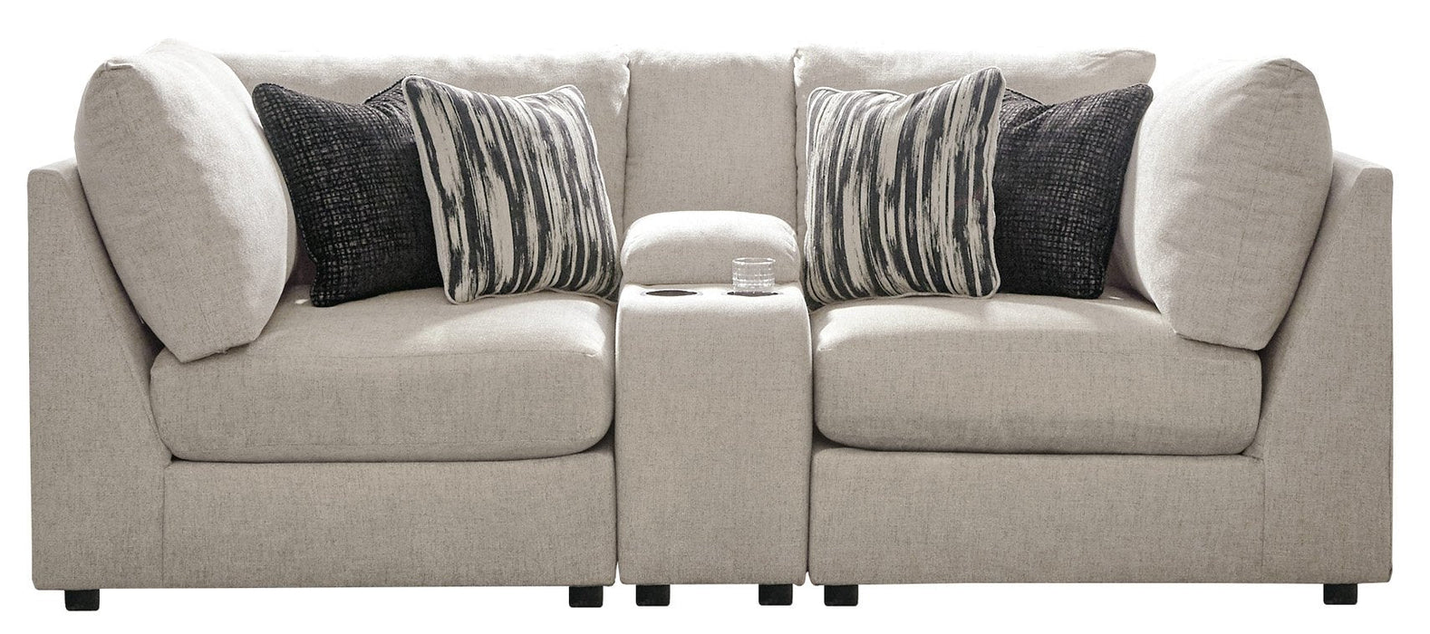 Kellway Bisque Console Living Room Set - Lara Furniture