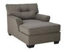 Tibbee Slate Chaise - Lara Furniture