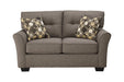 Tibbee Slate Loveseat - Lara Furniture