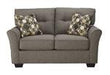 Tibbee Slate Loveseat - Lara Furniture