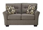 Tibbee Slate Loveseat - Lara Furniture