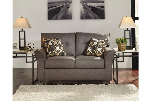 Tibbee Slate Loveseat - Lara Furniture