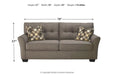 Tibbee Slate Full Sofa Sleeper - Lara Furniture