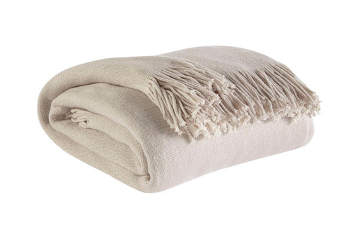 Haiden Ivory/Taupe Throw (Set of 3) - Lara Furniture