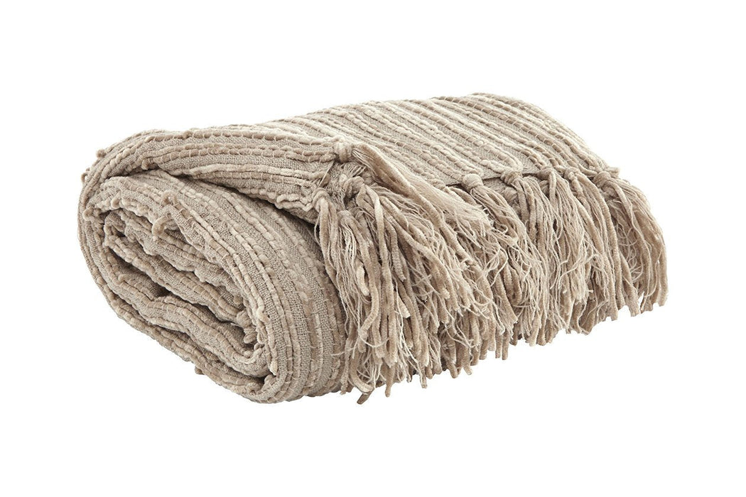 Noland Almond Throw (Set of 3) - Lara Furniture