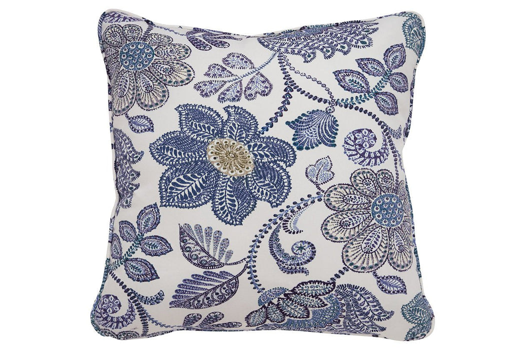 Miriam Blue/Cream Pillow (Set of 4) - Lara Furniture