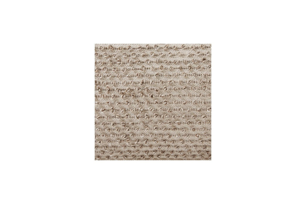 Hedy Natural/Beige Pouf - Lara Furniture