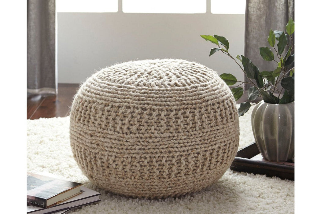 Benedict Natural Pouf - Lara Furniture