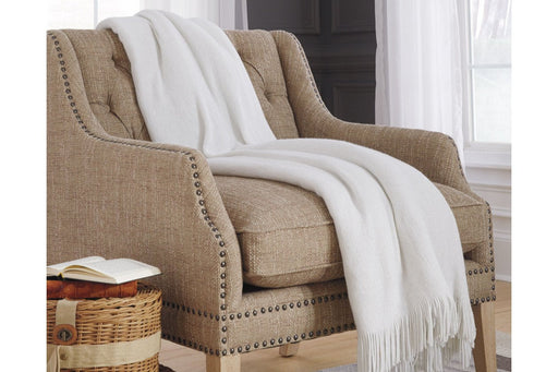 Rozelle White Throw (Set of 3) - Lara Furniture