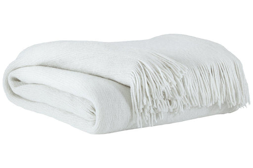 Rozelle White Throw (Set of 3) - Lara Furniture