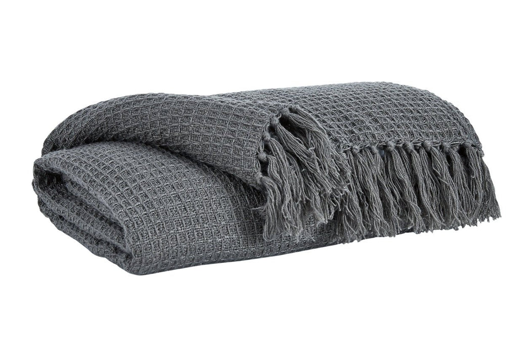 Rowena Gray Throw (Set of 3) - Lara Furniture