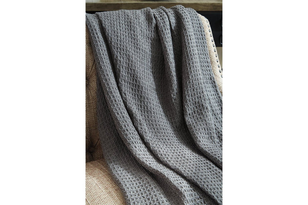 Rowena Gray Throw (Set of 3) - Lara Furniture