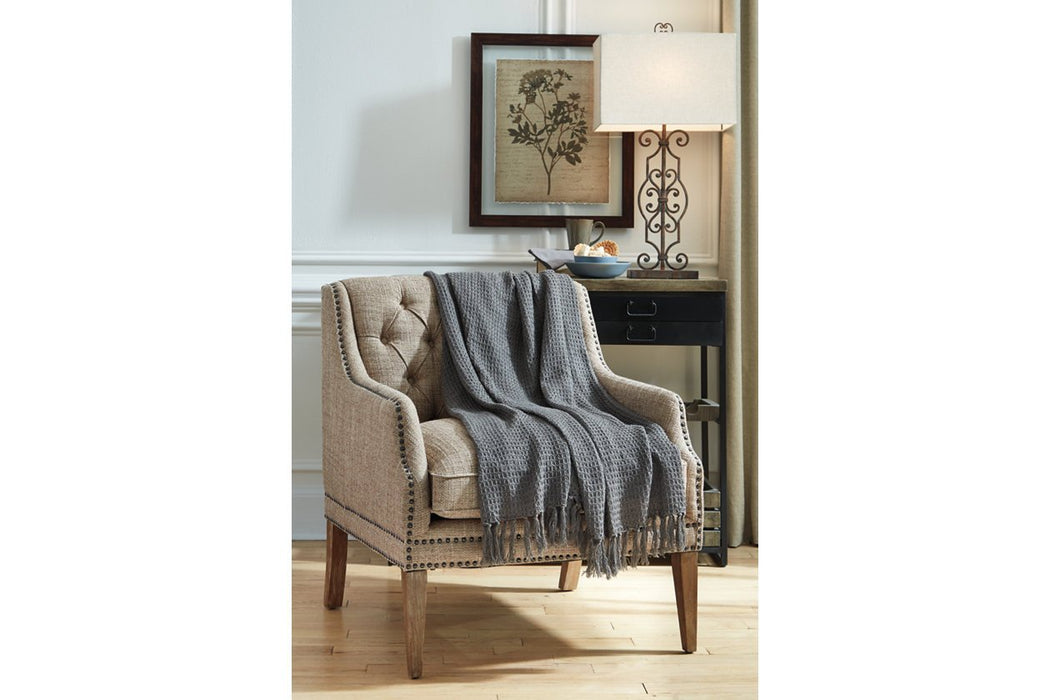 Rowena Gray Throw (Set of 3) - Lara Furniture