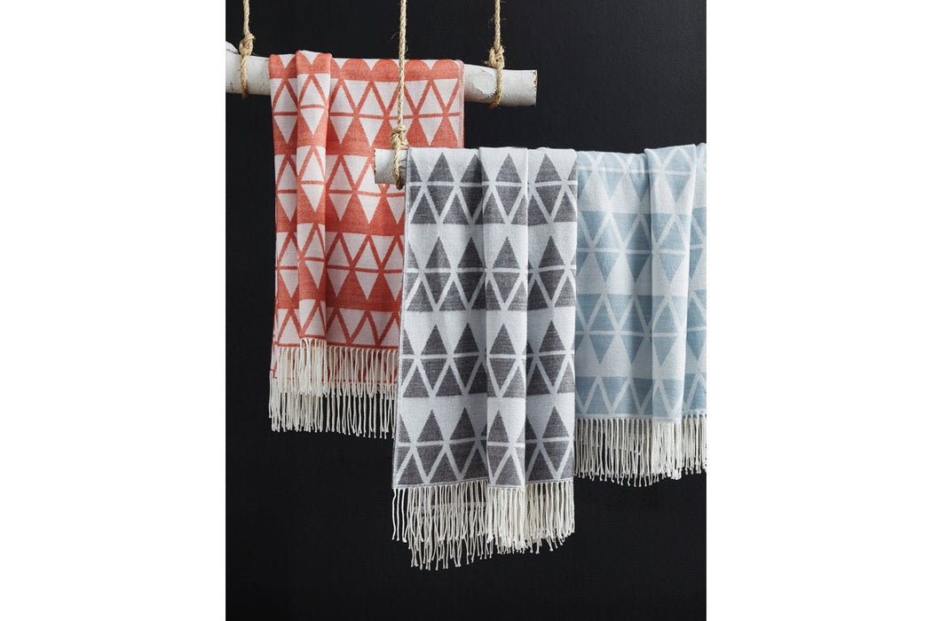 Noemi Slate Throw (Set of 3) - Lara Furniture