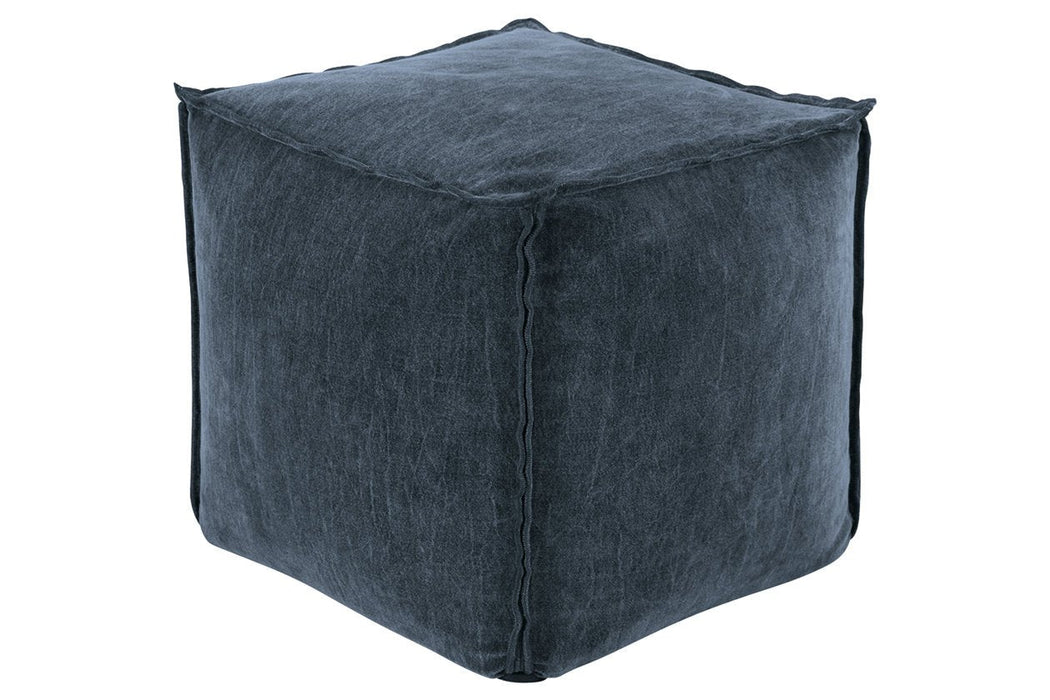 Moriah Navy Pouf - Lara Furniture