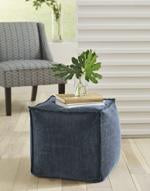 Moriah Navy Pouf - Lara Furniture