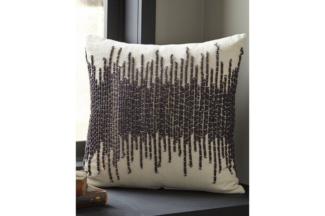 Warneka Charcoal/Cream Pillow (Set of 4) - Lara Furniture